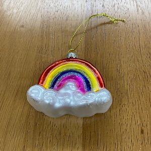 Rainbow glass ornament